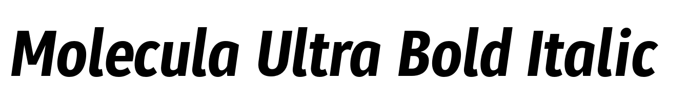 Molecula Ultra Bold Italic